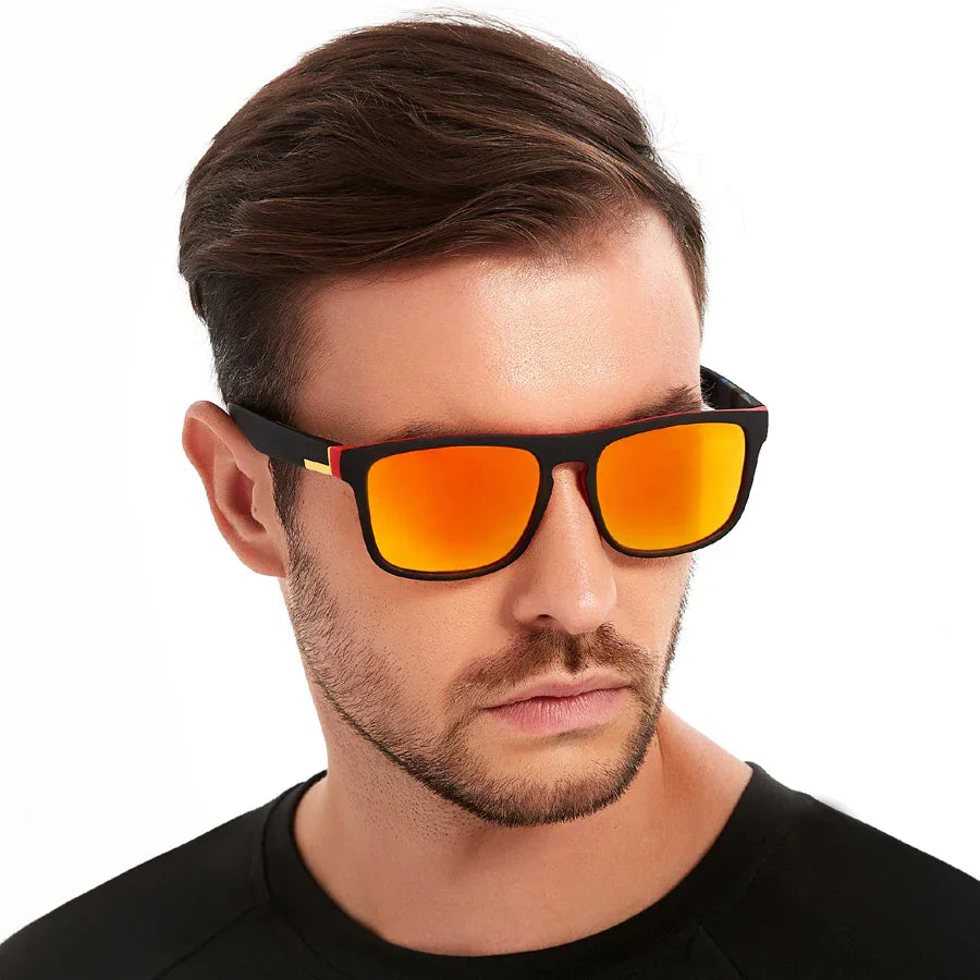 Fashion Vintage Square Sports Sunglasses Men Women Fishing Driving for Man Brand Designer Sun Glasses Eyewear