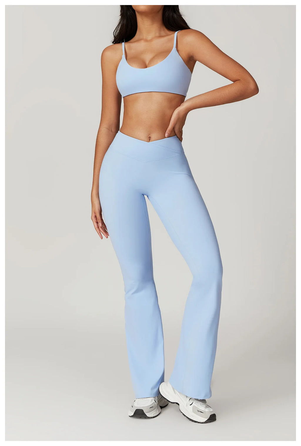 Flared Pants Women Yoga Bell-bottoms Tight Lifting Dance High Waist Tights Sport Pants Gym Running Breathable Fitness Leggings
