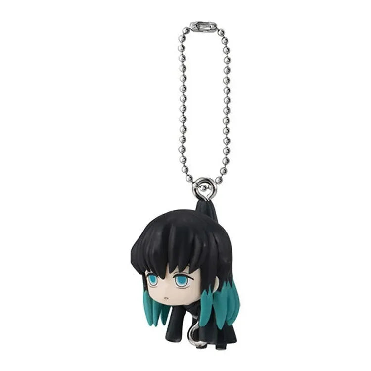 BANDAI Demon Slayer Action Figures Model Tanjirou Muichirou Sanemi Mitsuri Gashapon Pendant series Ornaments Original