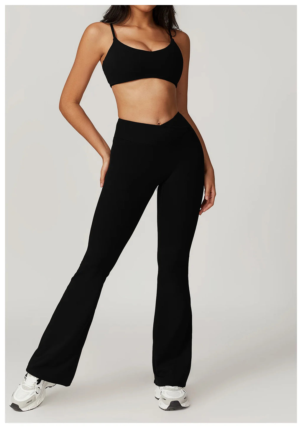 Flared Pants Women Yoga Bell-bottoms Tight Lifting Dance High Waist Tights Sport Pants Gym Running Breathable Fitness Leggings