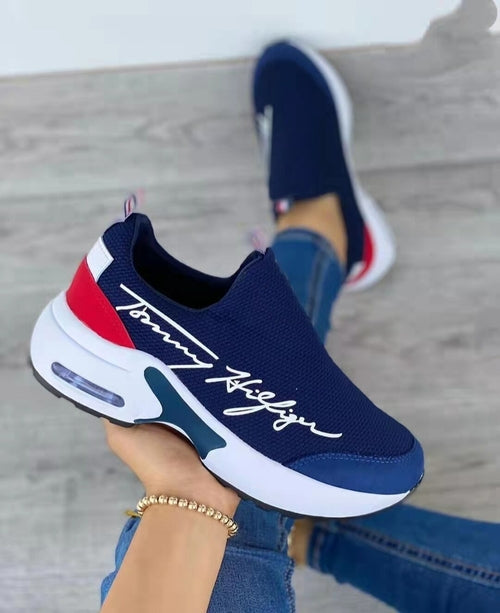 Casual Breathable Wedges Ladies Walking Trainers Flat Women Shoes