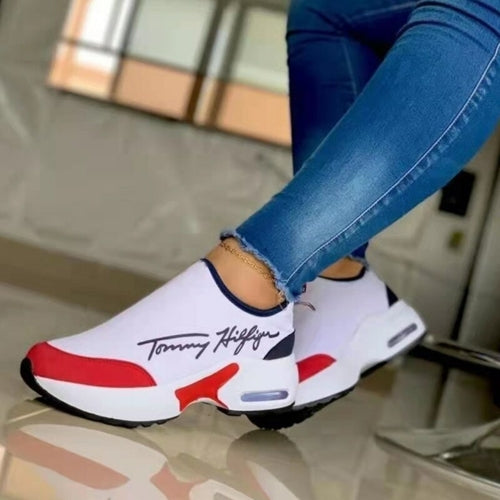 Casual Breathable Wedges Ladies Walking Trainers Flat Women Shoes