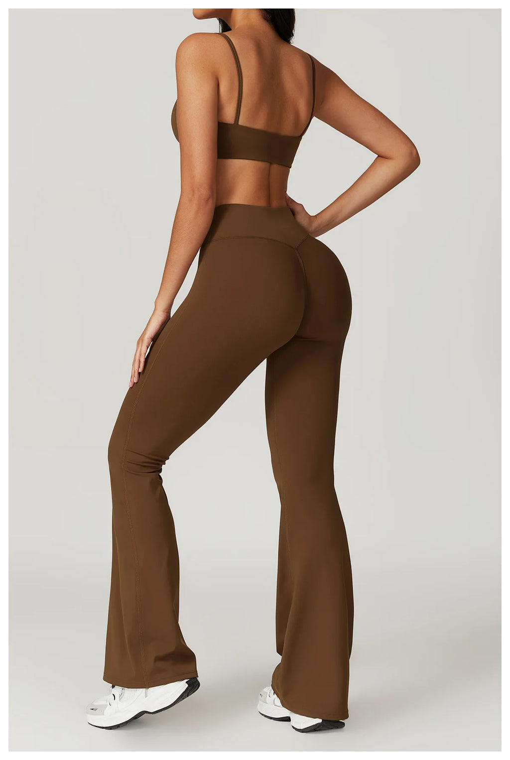 Flared Pants Women Yoga Bell-bottoms Tight Lifting Dance High Waist Tights Sport Pants Gym Running Breathable Fitness Leggings