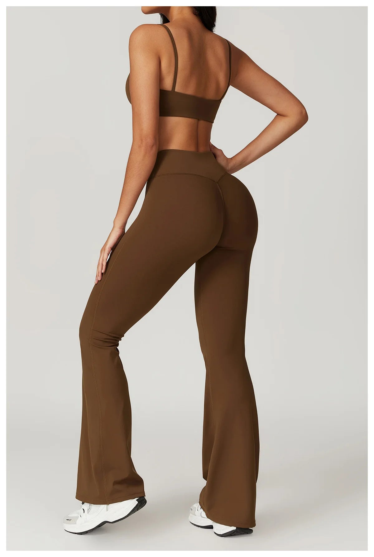 Flared Pants Women Yoga Bell-bottoms Tight Lifting Dance High Waist Tights Sport Pants Gym Running Breathable Fitness Leggings