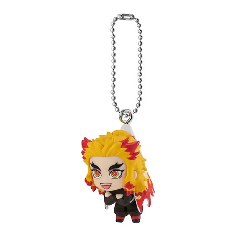 BANDAI Demon Slayer Action Figures Model Tanjirou Muichirou Sanemi Mitsuri Gashapon Pendant Series Ornaments Original