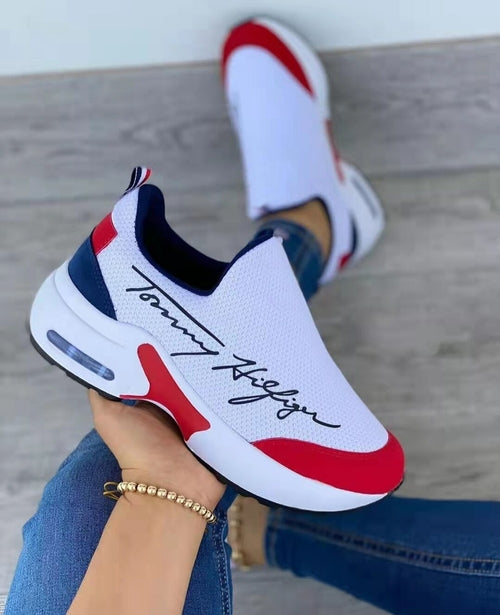 Casual Breathable Wedges Ladies Walking Trainers Flat Women Shoes