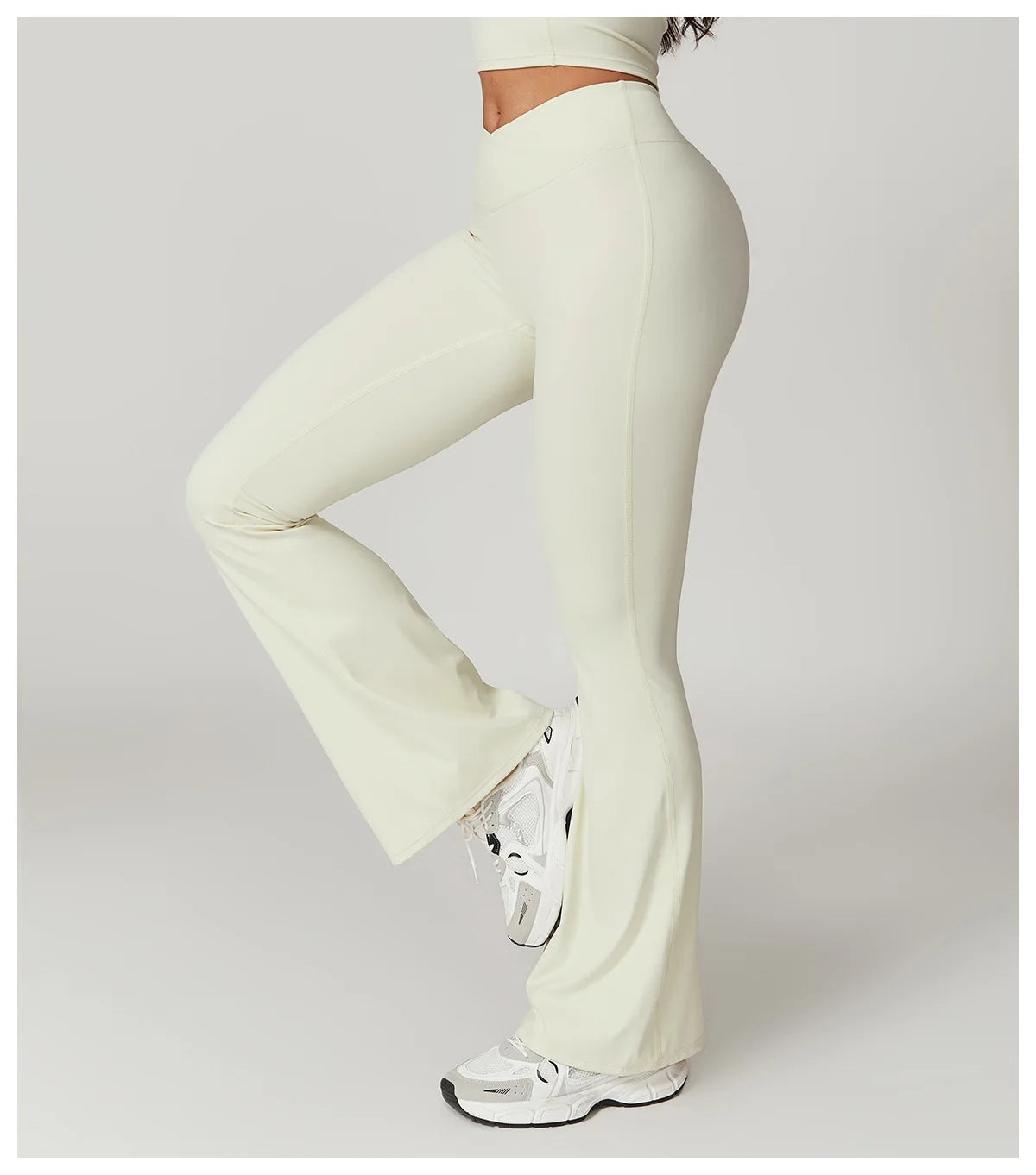 Flared Pants Women Yoga Bell-bottoms Tight Lifting Dance High Waist Tights Sport Pants Gym Running Breathable Fitness Leggings