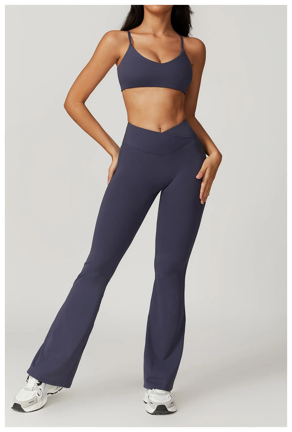 Flared Pants Women Yoga Bell-bottoms Tight Lifting Dance High Waist Tights Sport Pants Gym Running Breathable Fitness Leggings
