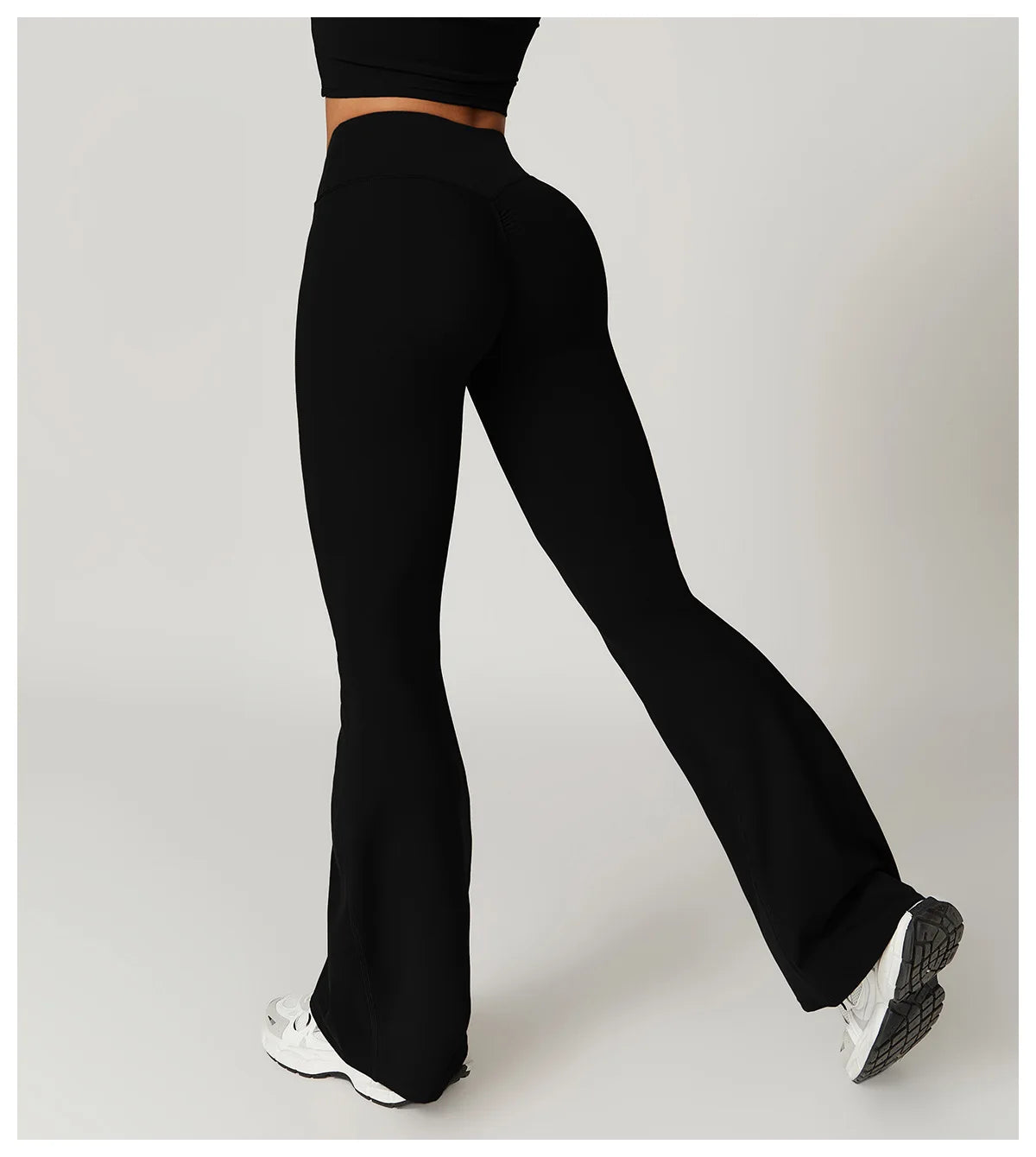 Flared Pants Women Yoga Bell-bottoms Tight Lifting Dance High Waist Tights Sport Pants Gym Running Breathable Fitness Leggings