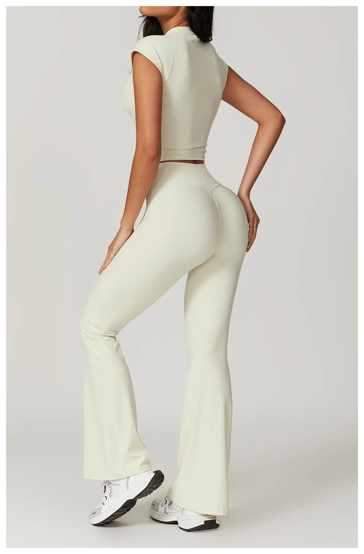 Flared Pants Women Yoga Bell-bottoms Tight Lifting Dance High Waist Tights Sport Pants Gym Running Breathable Fitness Leggings